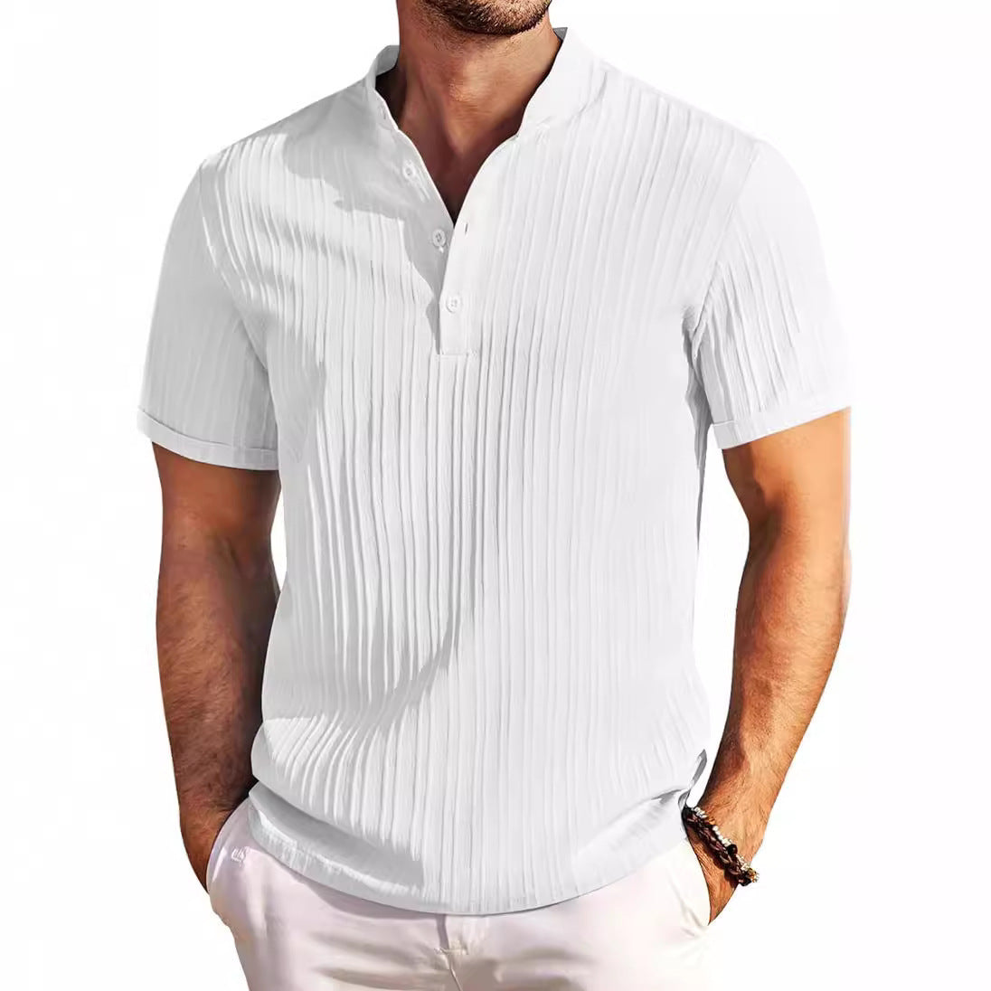 Breathable Comfort Short-Sleeve Polo Shirt
