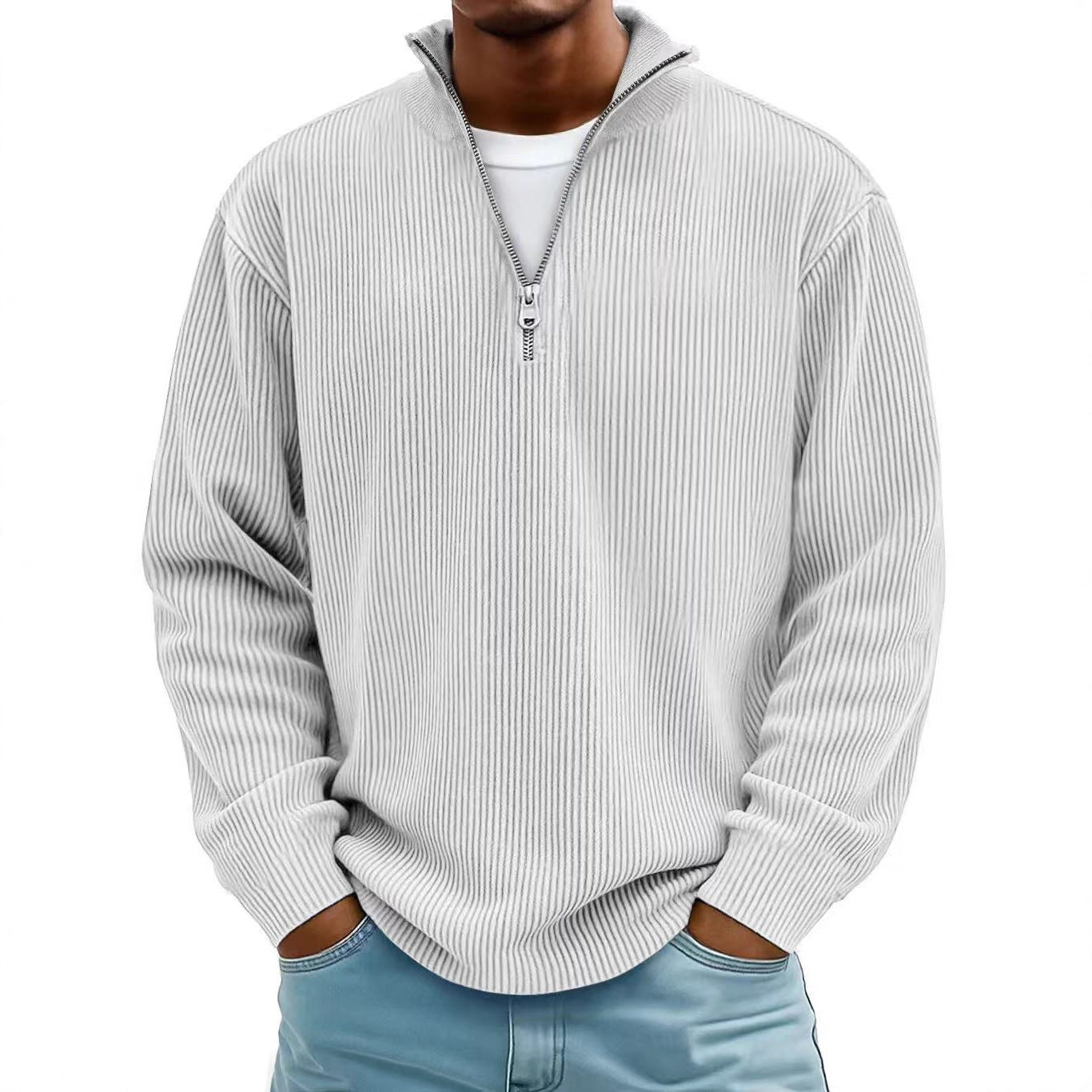 Corduroy Sweatshirt Long Sleeve