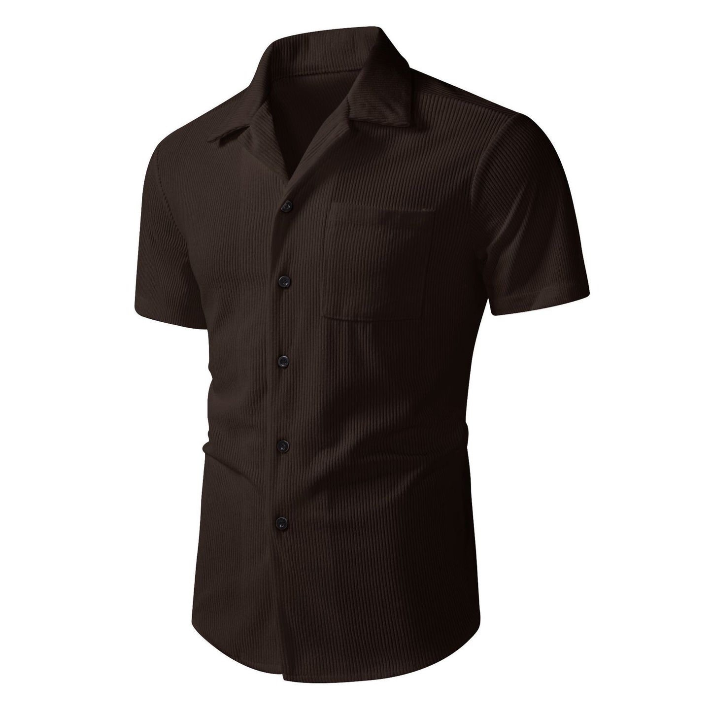 Casual Open-front Men Polo Shirt
