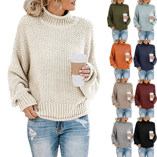 Knitted Long-Sleeved Pullover Sweater