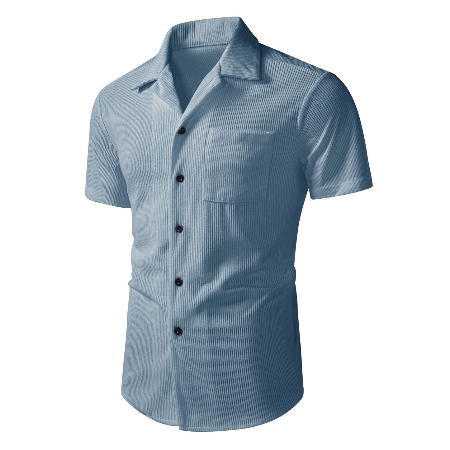 Casual Open-front Men Polo Shirt