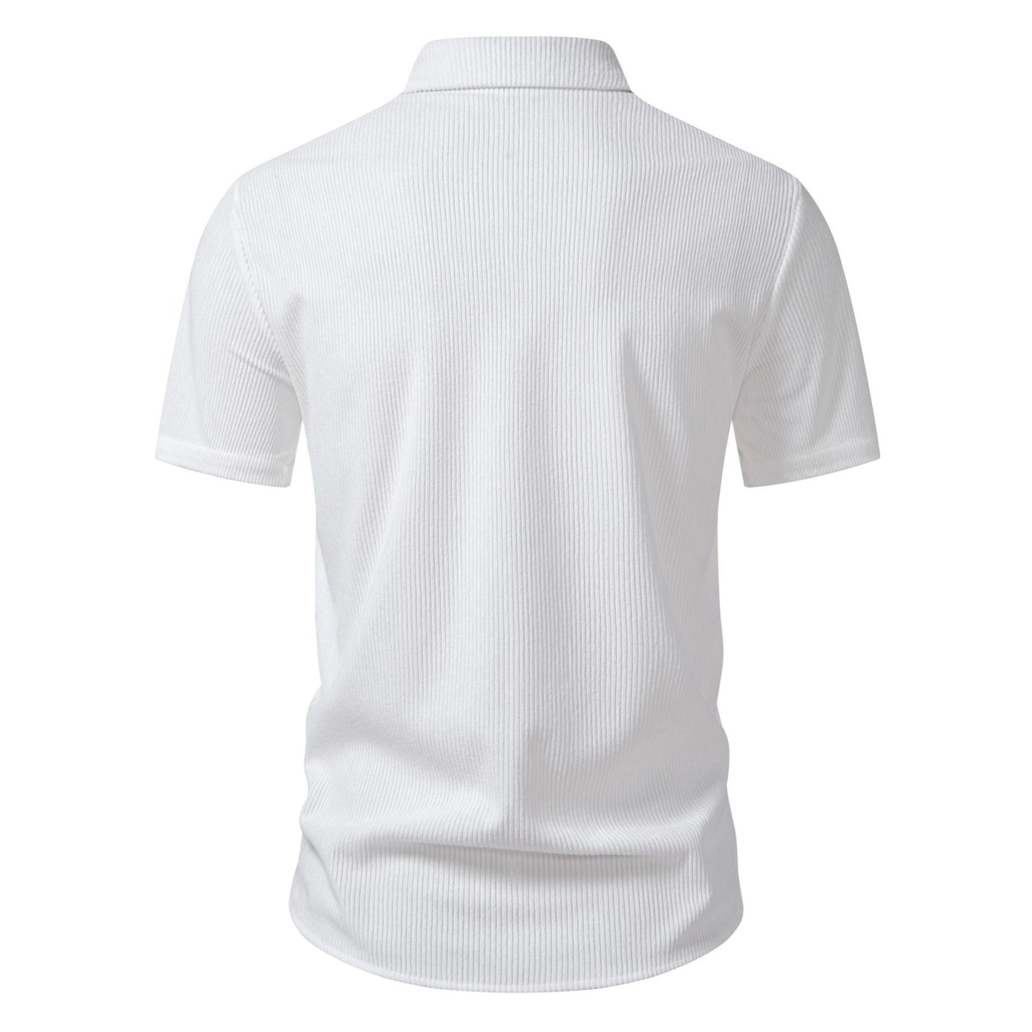 Casual Open-front Men Polo Shirt