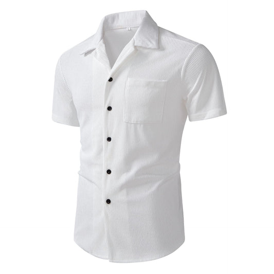 Casual Open-front Men Polo Shirt
