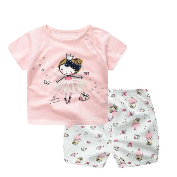 Favourite Cartoon Print Toddler Clothing Sets