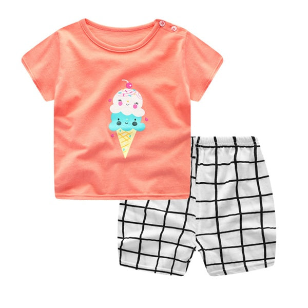 Favourite Cartoon Print Toddler Clothing Sets