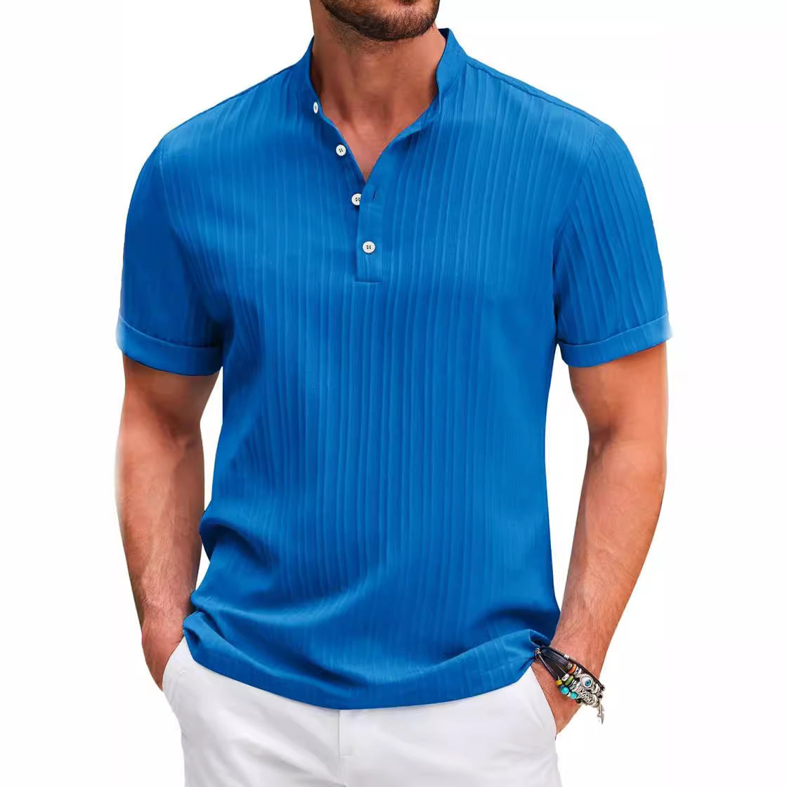 Breathable Comfort Short-Sleeve Polo Shirt