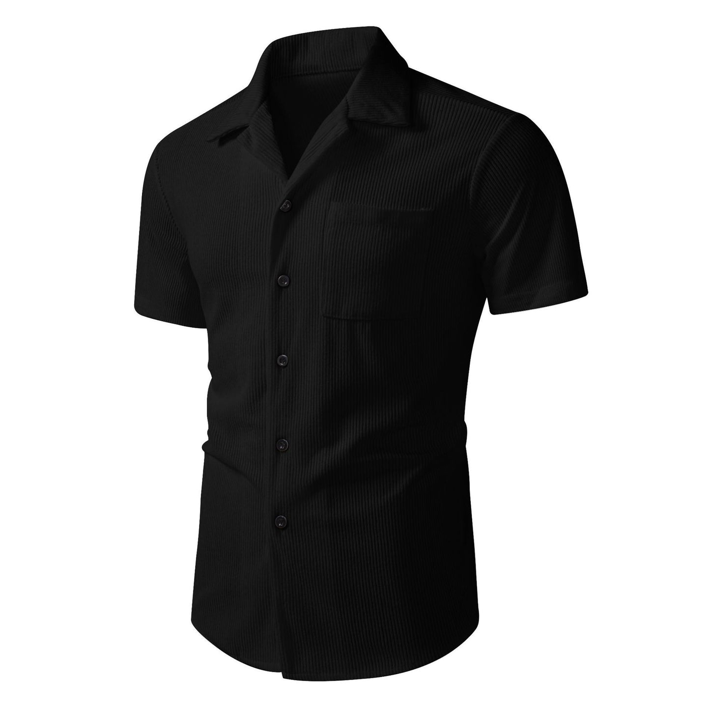 Casual Open-front Men Polo Shirt