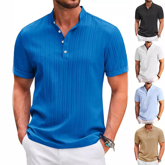 Breathable Comfort Short-Sleeve Polo Shirt