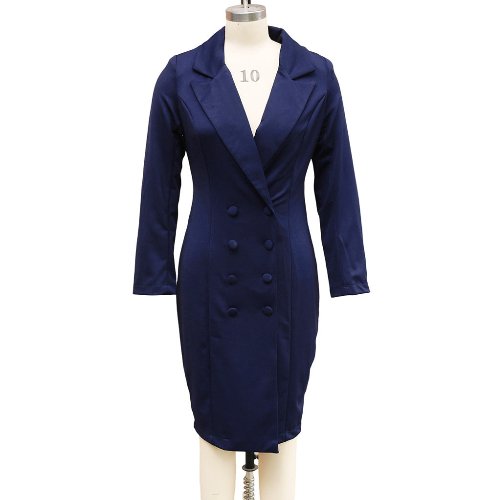 Double-breasted Blazer Dress Fashion
