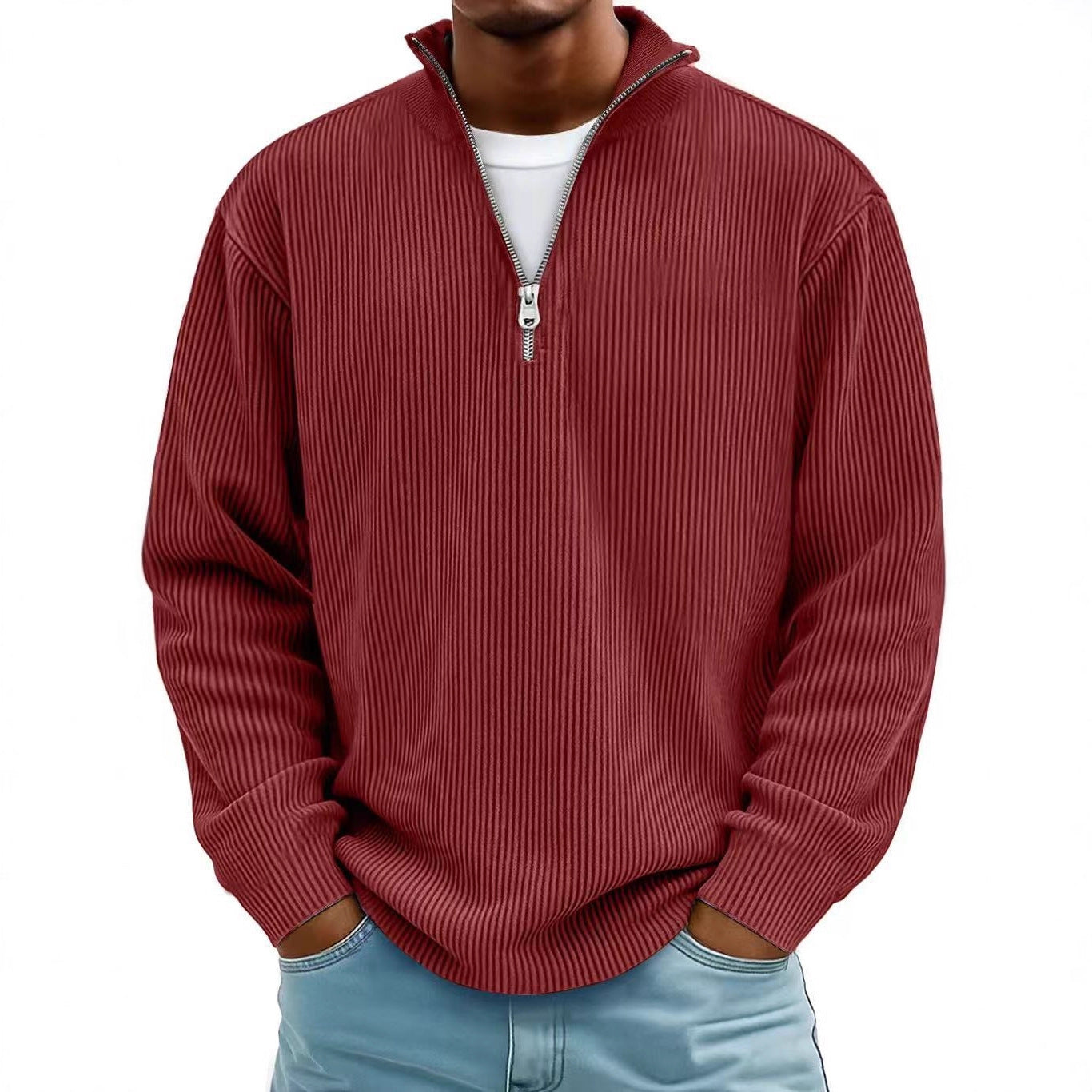Corduroy Sweatshirt Long Sleeve