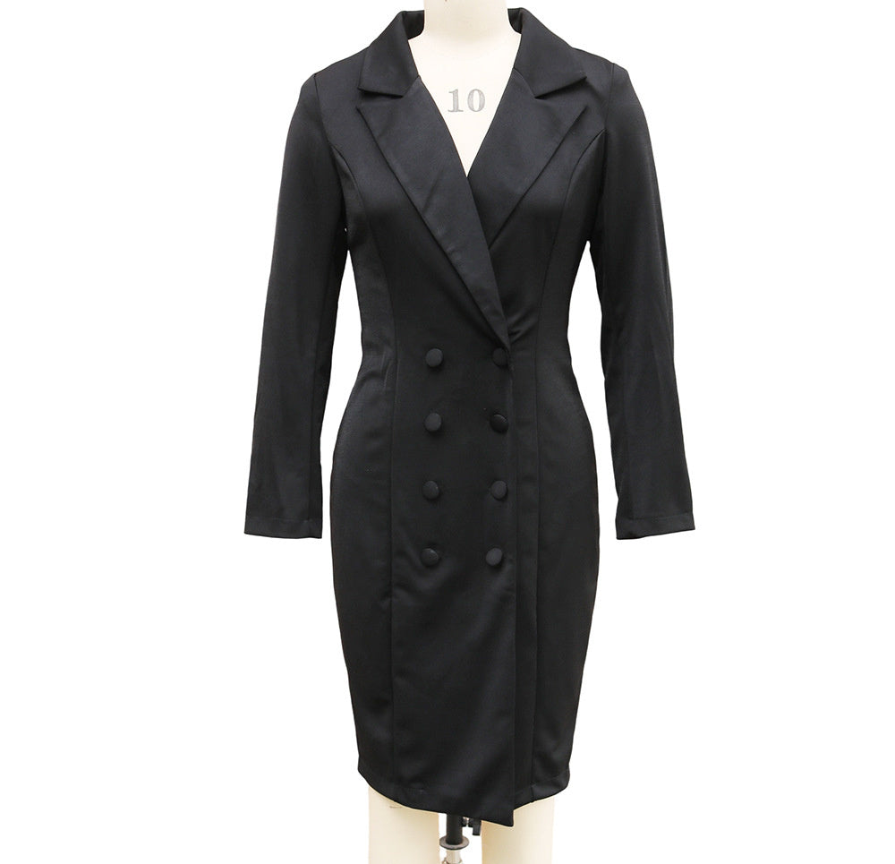 Double-breasted Blazer Dress Fashion